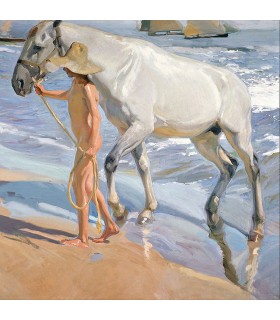 360 - EL BAÑO DEL CABALLO - Joaquín Sorolla