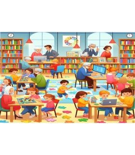 24 - TARDE EN LA BIBLIOTECA