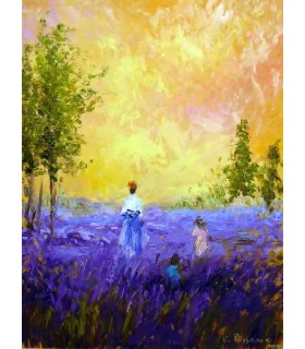 80 - CAMPOS DE LAVANDA - Camille Pissarro