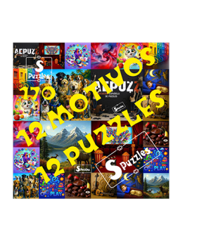 170 x12 + 1 - PACK 12 MOTIVOS - 12 PUZZLES