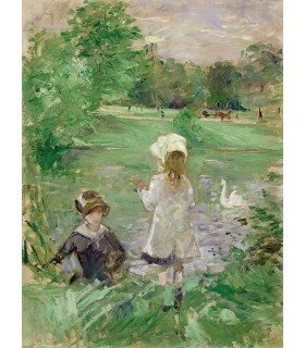 EN LA ORILLA DEL LAGO - Berthe Morisot
