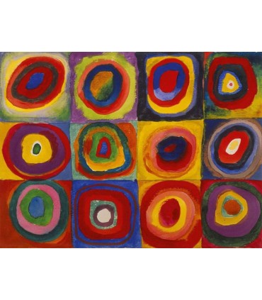 500 - ESTUDIO DE COLOR CON CUADROS - Wassily Kandinsky
